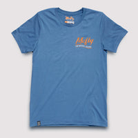 Eastern US Trout Waters Fox - T-Shirt / Steel Blue