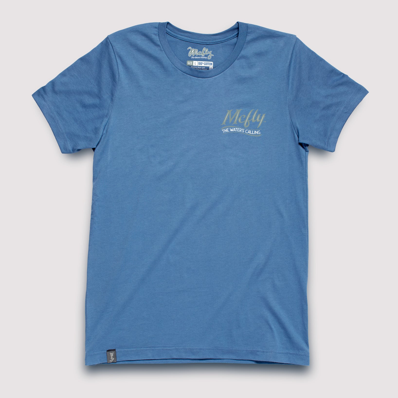 スウェット・トレーナー THE MUSEUM VISITOR LETTERING T-SHIRTS PRINTED SWEAT MY894 Eastern US Striper Waters - T-Shirt / Steel Blue – ShopMcfly