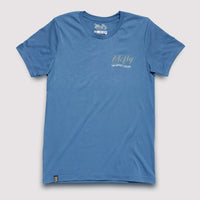 Eastern US Striper Waters - T-Shirt / Steel Blue