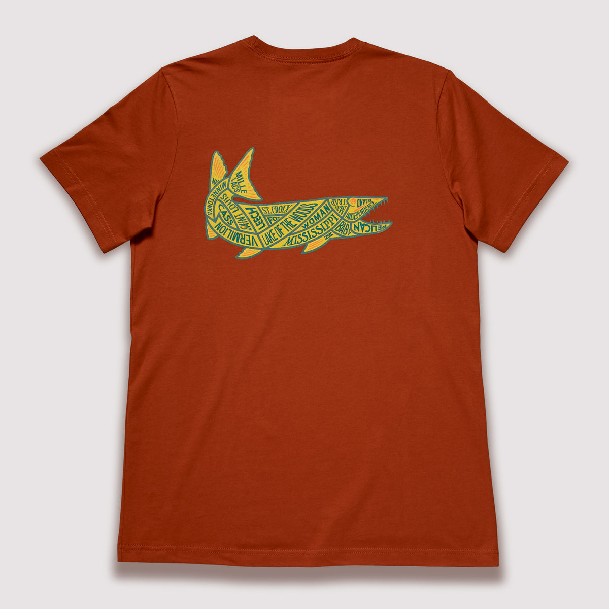 Minnesota Muskie - T-Shirt / Red Clay