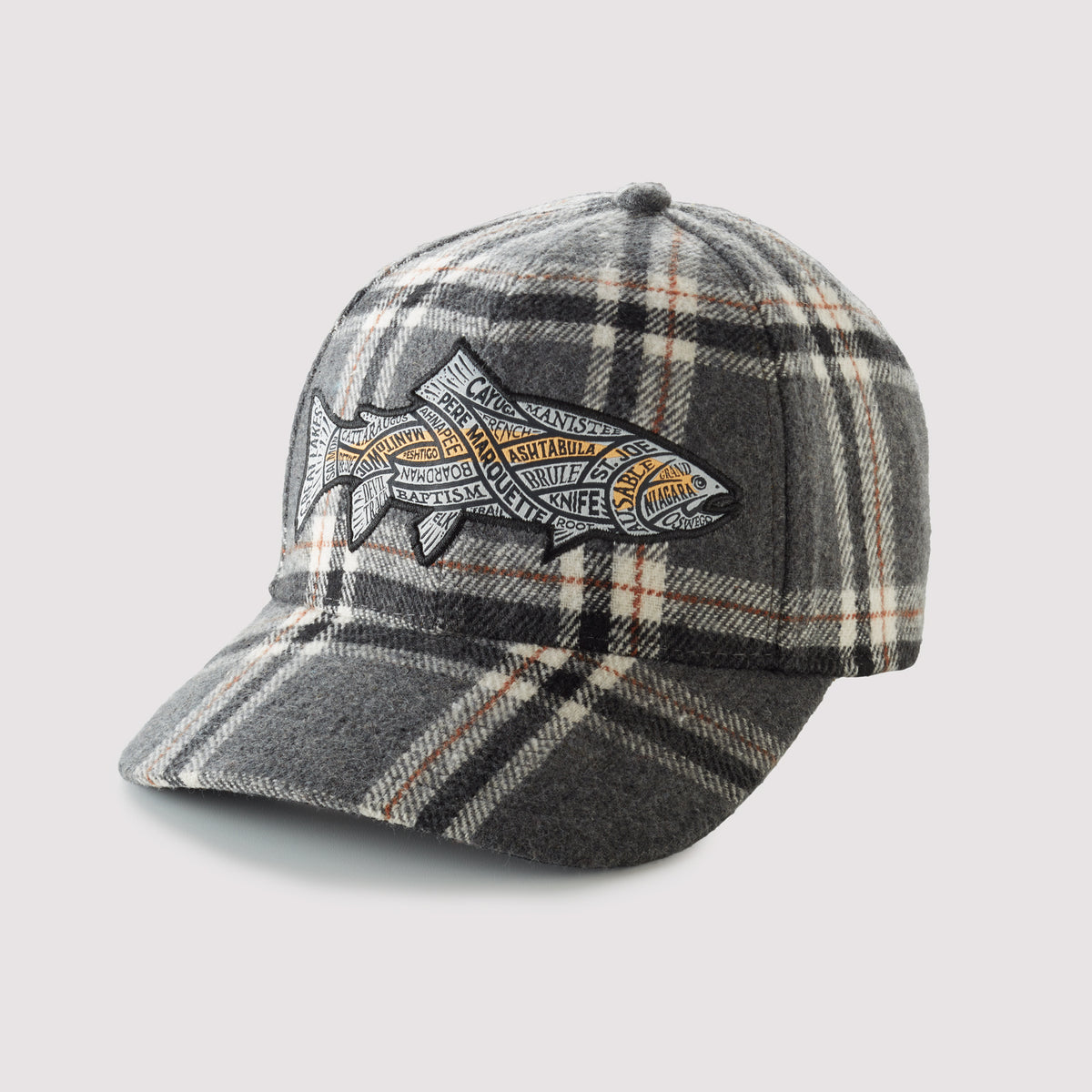Great Lakes Rivers Steelhead - Plaid Snapback Hat