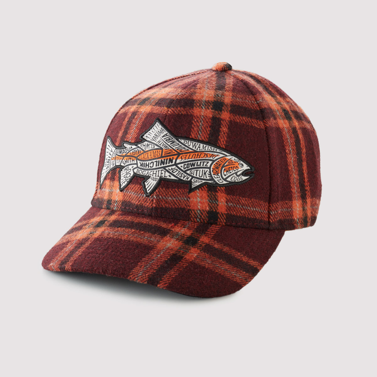 US Western Steelhead Rivers- Plaid Snapback Hat