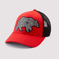 Western Canadian Rivers Bear Hat - Snapback Soft Mesh